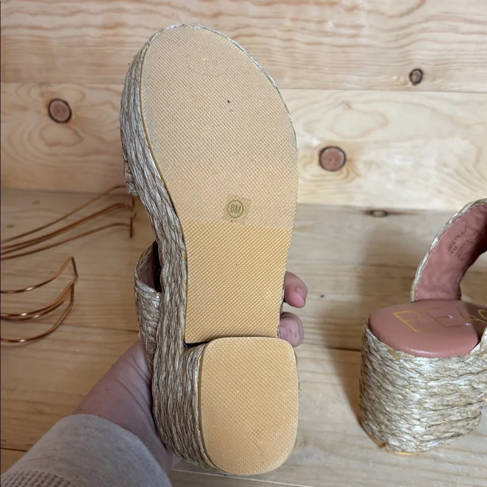 Matisse Beach‎ espadrille Women's Tan Platform Sandals